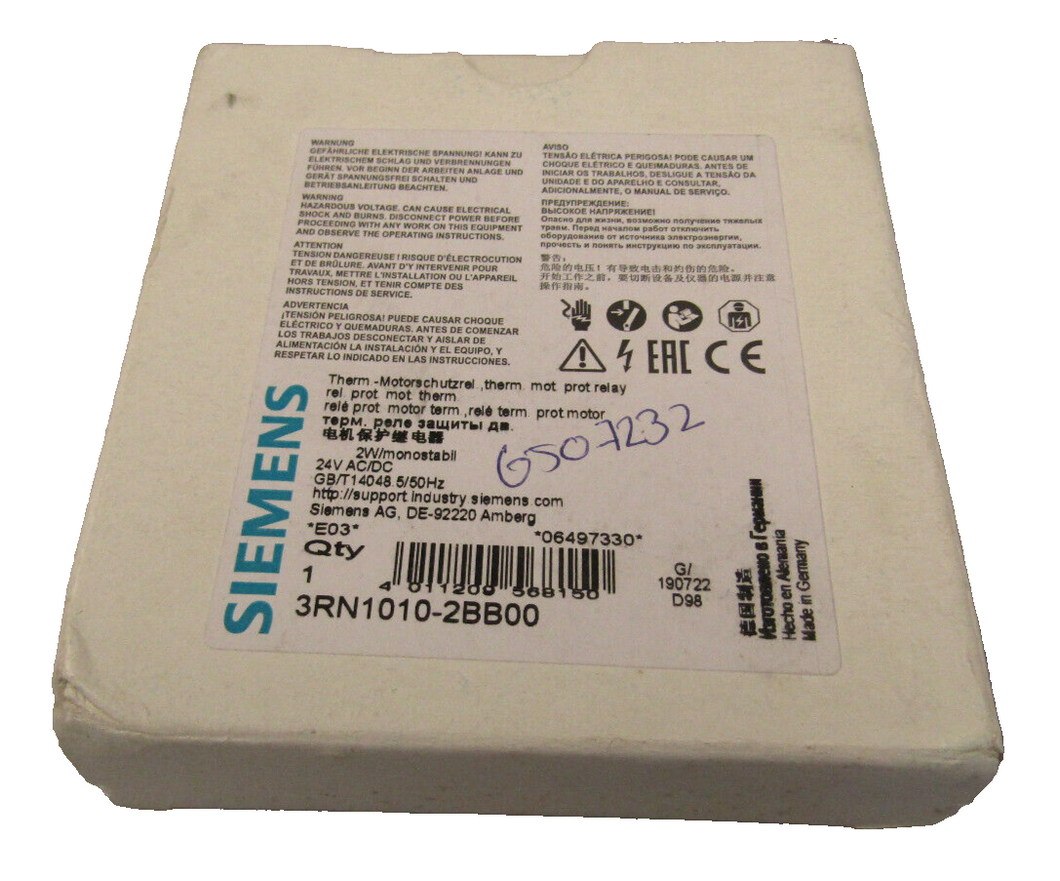 Siemens 3RN1010-2BB00 Sirius Relay module 24V AC DC