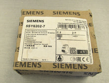 Load image into Gallery viewer, Siemens 5SY6202-7 MCB Minature Circuit Breaker 2P 2A C
