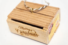 Load image into Gallery viewer, Christmas Ornament Japanese Mandarin Orange Box Crate Replica Miniature
