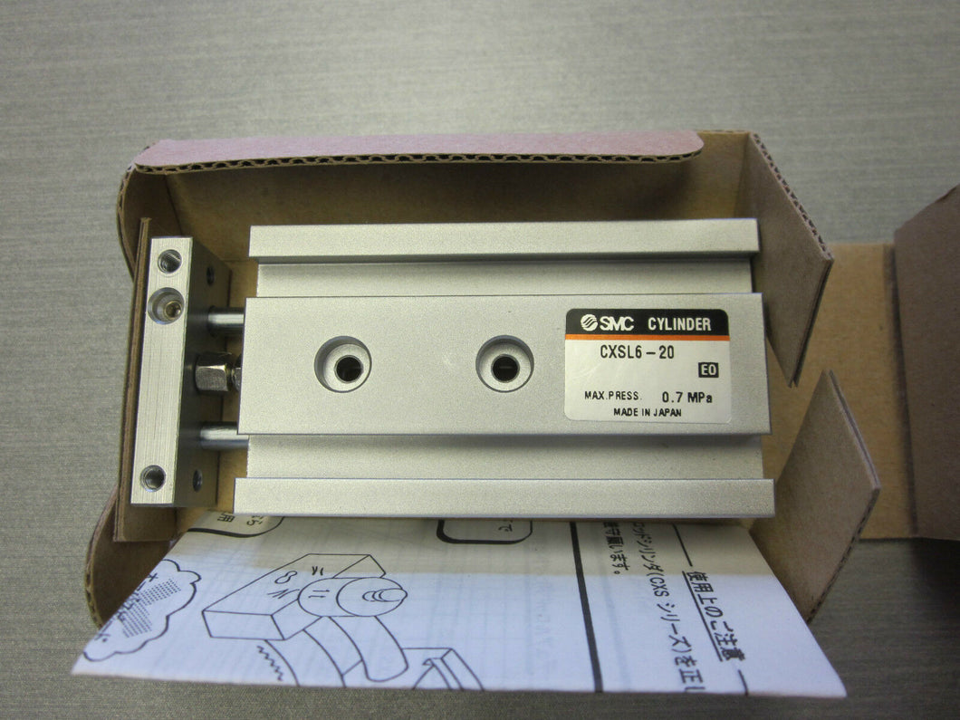 SMC CXSL6-25 pneumatic air cylinder guided NEW