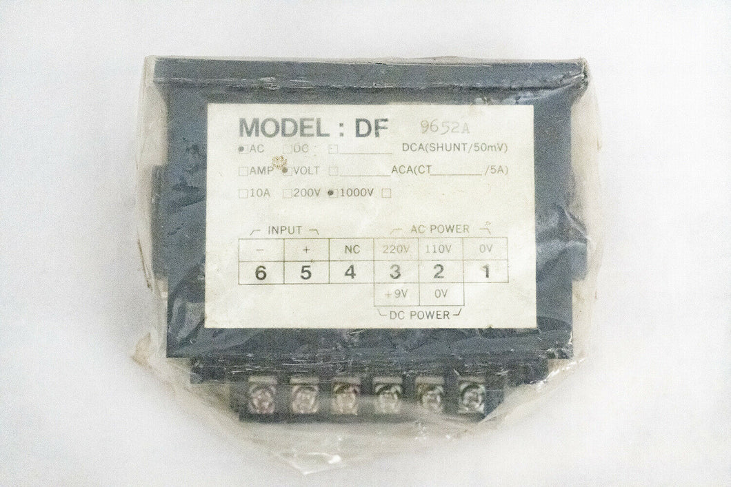 Lutron ACV Model: DF 9652A Digital Panel Meter
