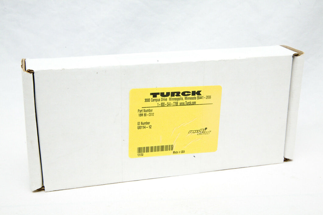 Turck VBM 80-CS12 U0114-12 Industrial Cordset Multi-Box