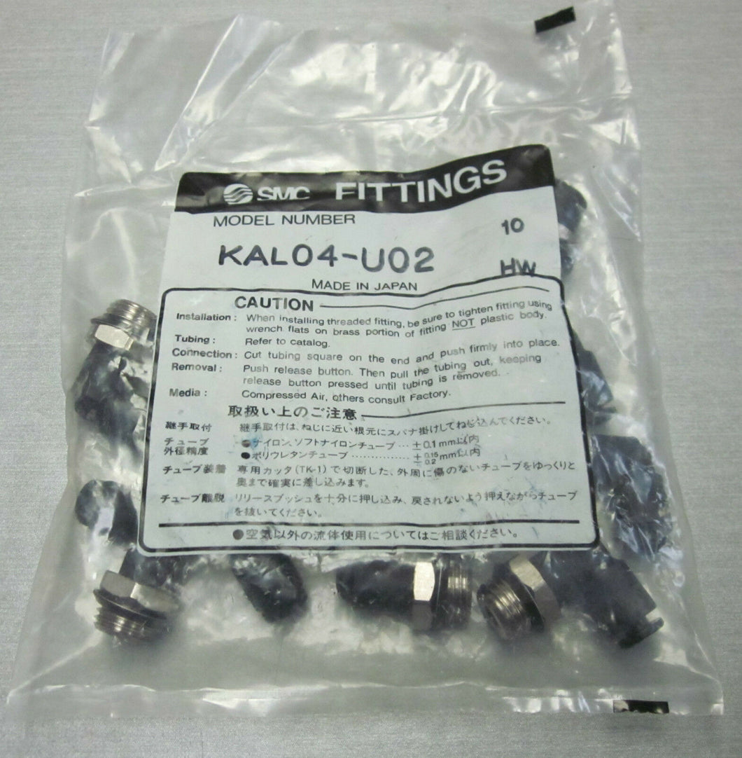 Bag of SMC KAL04-U02 5/32, 4MM X UNI 1/4