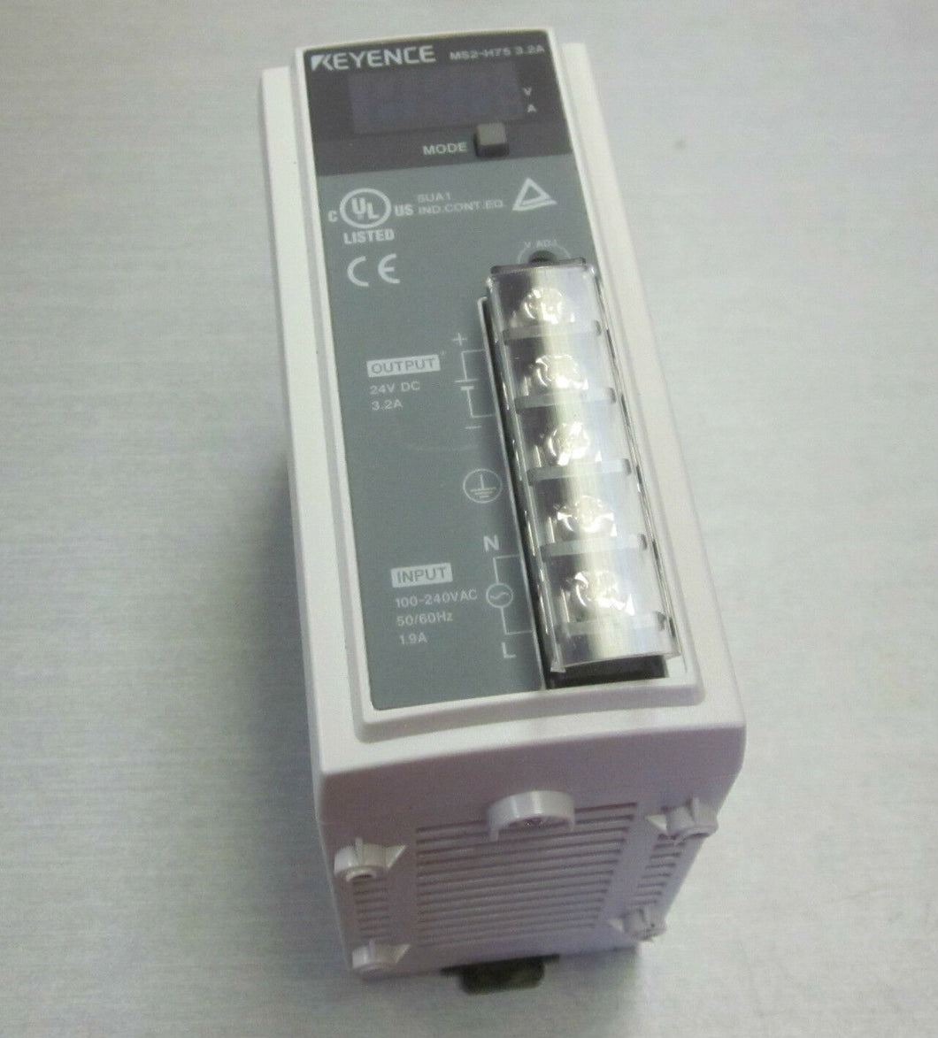 Keyence MS2-H75 24 VDC switch mode power supply Output Current 3.2A 75W