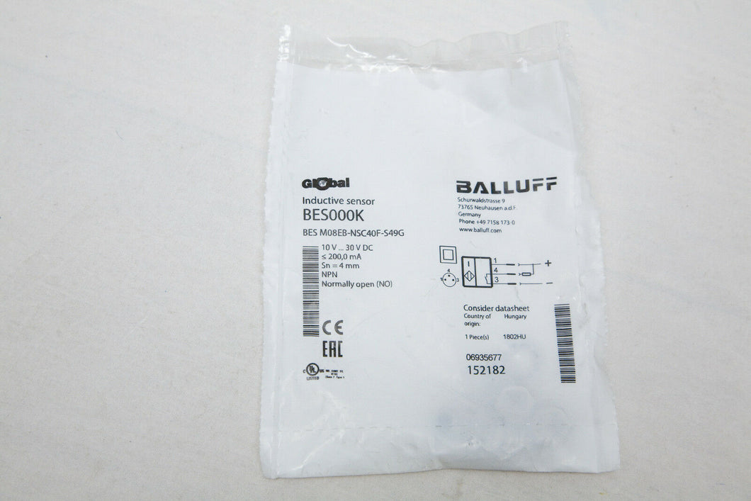 Balluff BES000K BES M08EB-NSC40F-S49G Inductive Proximity Sensor