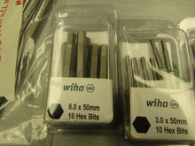 Load image into Gallery viewer, Wiha 1/4&quot; Hex and Pozidriv Bit Lot #2 6mm 3mm 2.5mm
