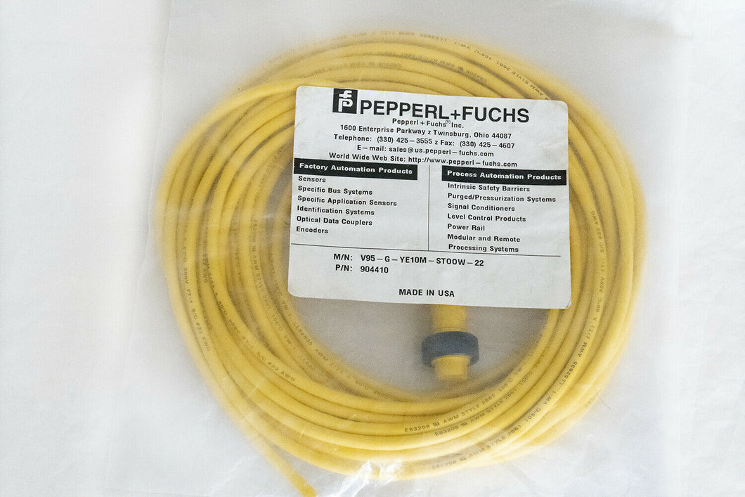 Pepperl+Fuchs V95-G-YE10M-ST00W-22 Connector Cable 904410