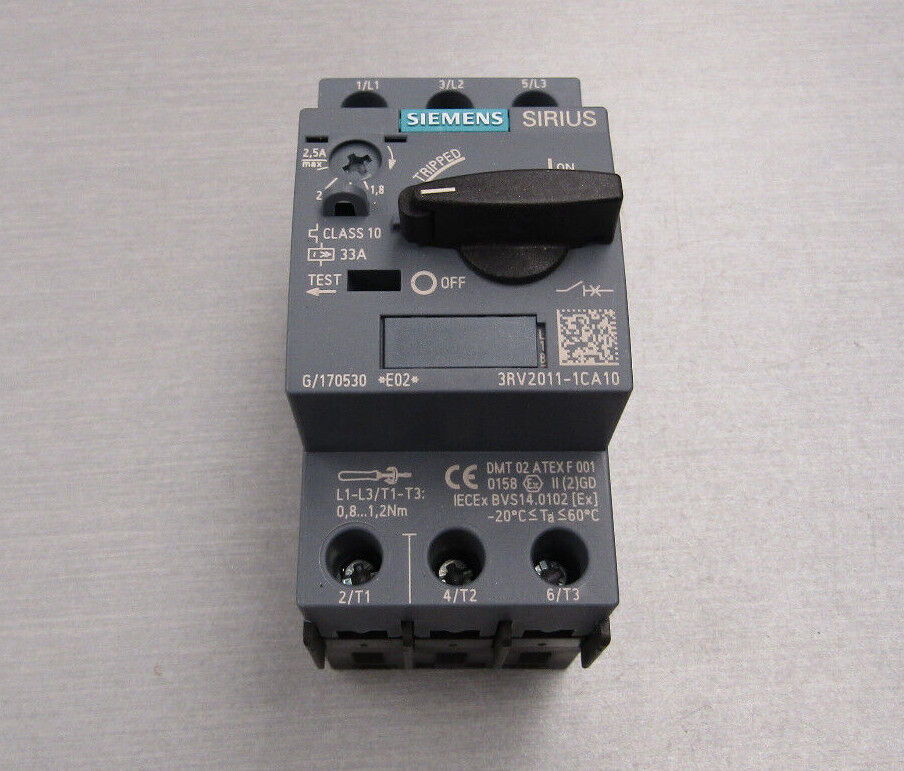 Siemens 3RV2011-1CA10 Sirius Motor Overload