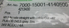 Load image into Gallery viewer, Murr Elektronik 7000-15001-4140500 M12 Straight Female 5m Cable
