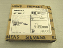 Load image into Gallery viewer, Siemens 5SY6102-7 MCB Minature Circuit Breaker C2 1P
