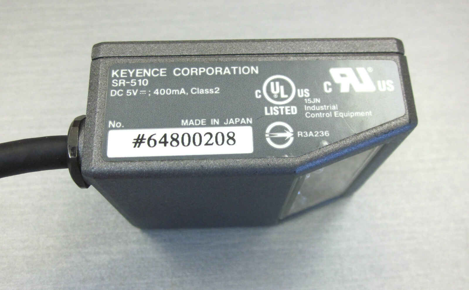Keyence SR-510 2D barcode scanner sensor head reader – Autovation Surplus