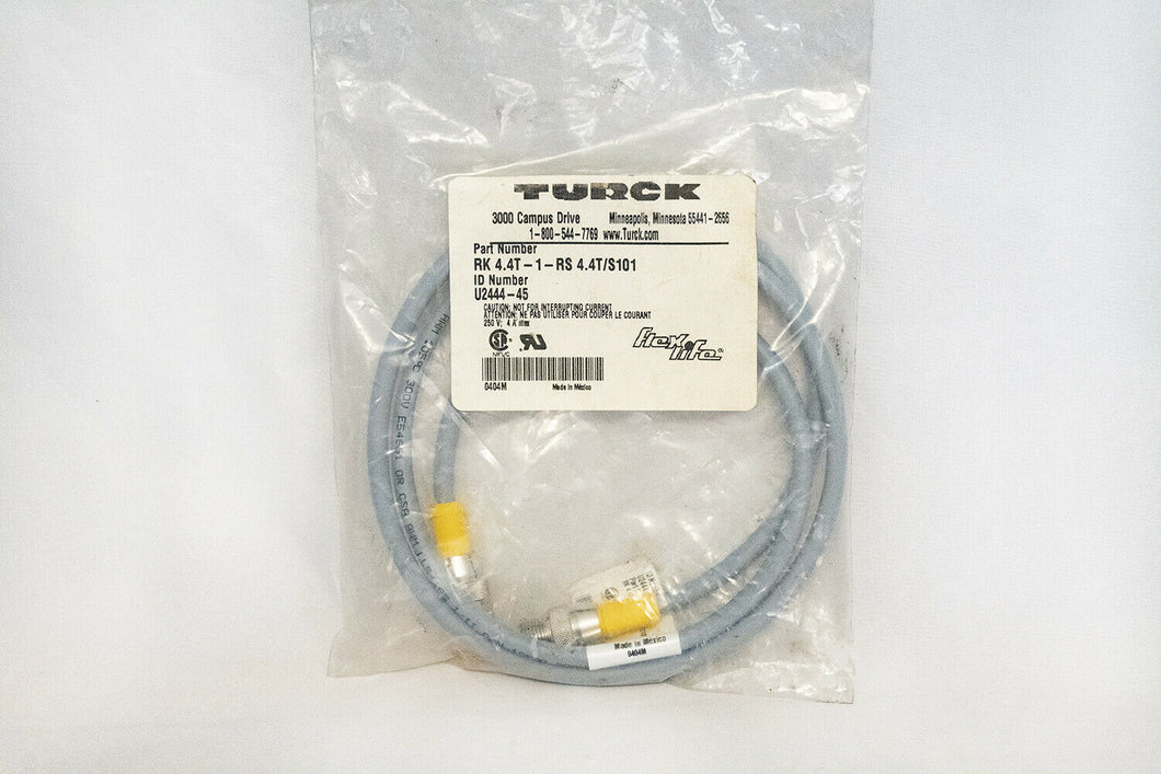 Turck RK 4.4T-1-RS 4.4T/S101 Proximity Sensor Cable U2444-45
