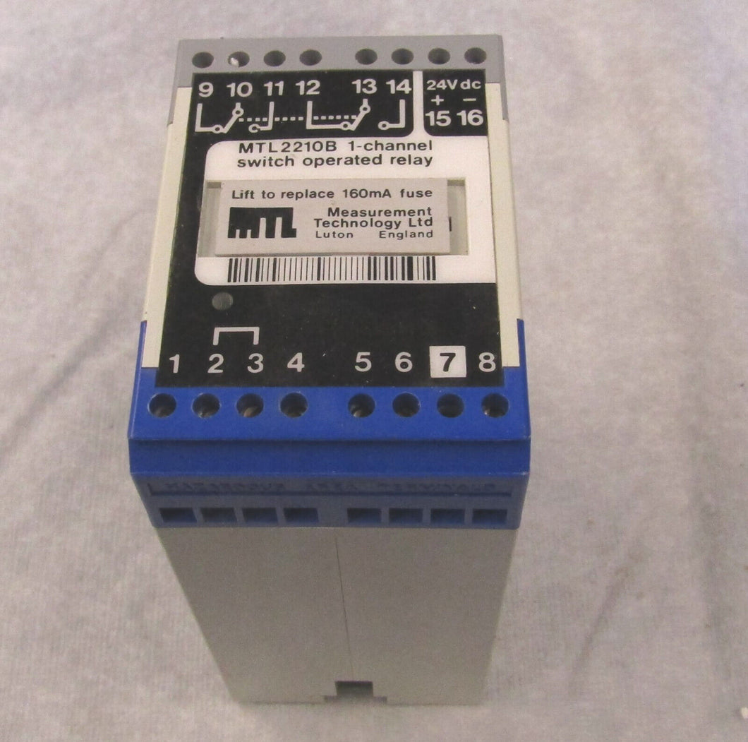 MEASUREMENT TECHNOLOGY MTL2210B 1-CHANNEL SWITCH OPERATED RELAY