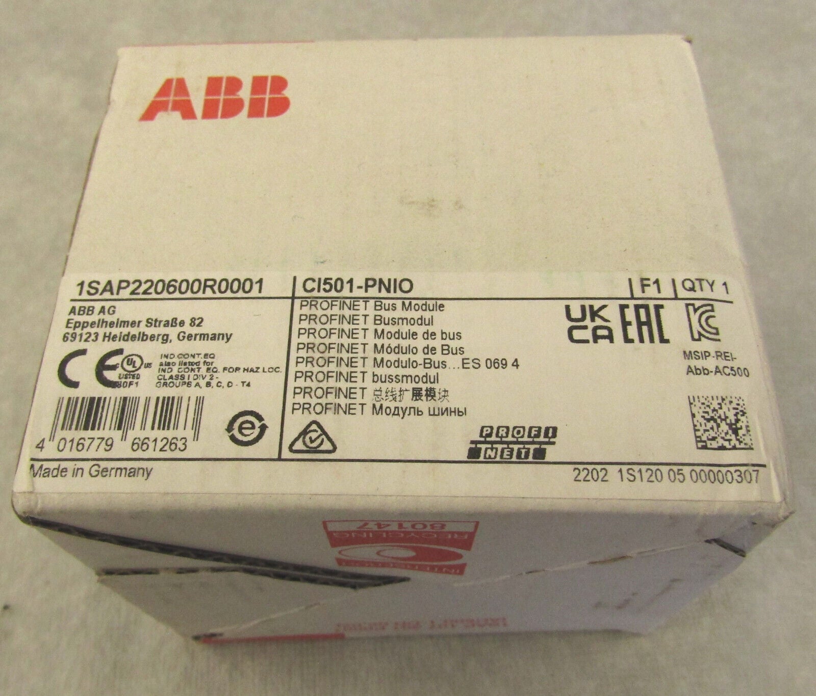 ABB CI501-PNIO PROFINET Bus Module – Autovation Surplus