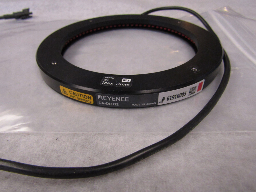 Keyence CA-DLR12 machine vision LED light ring