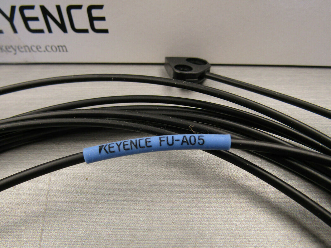 Keyence fiber optic sensor head FU-A05 though beam