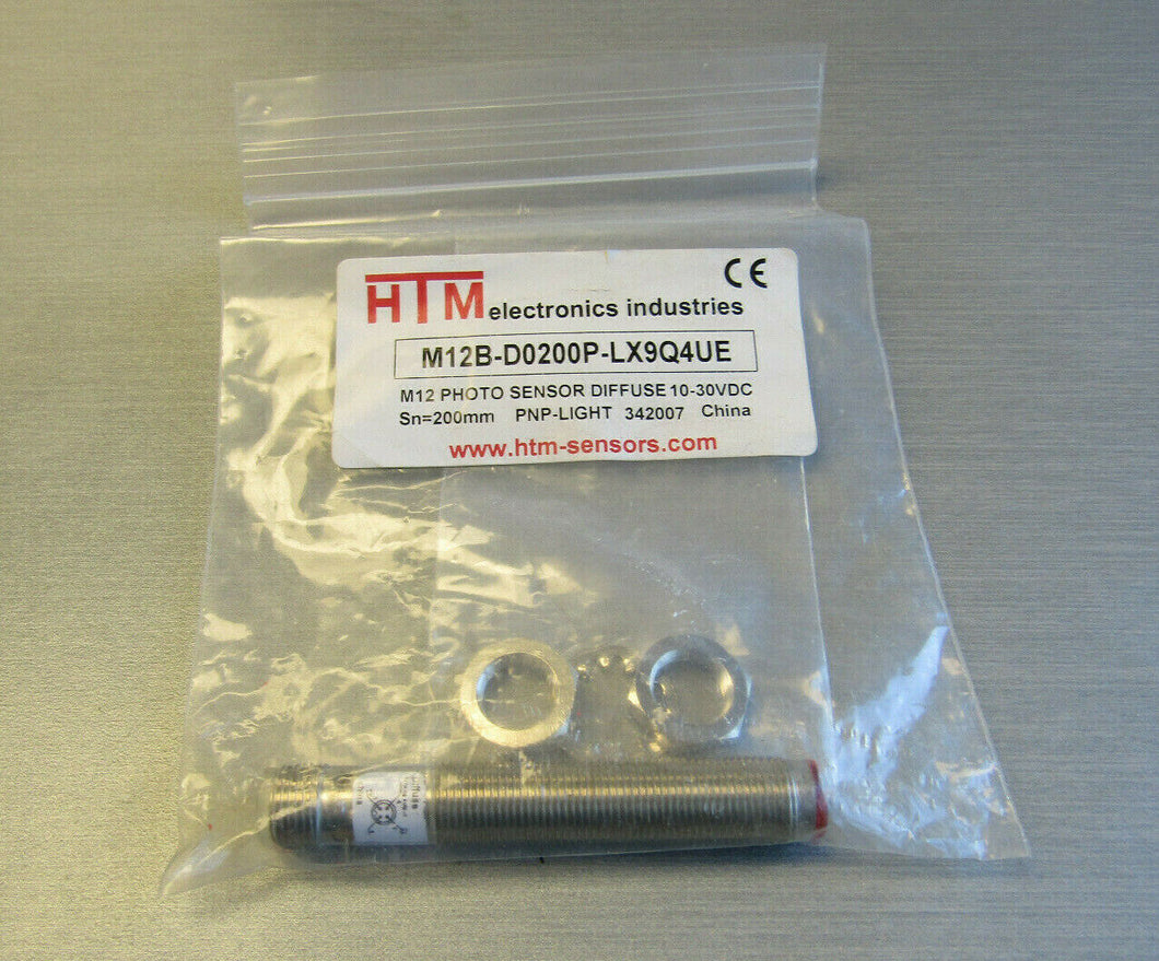HTM Sensors M12B-D0200P-LX9Q4UE Photoelectric Sensor Diffuse