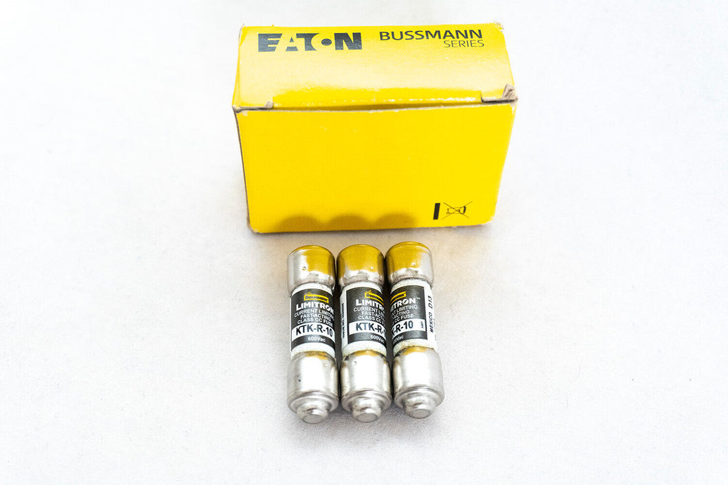 Lot of 3 - Bussmann FUSE, CLASS CC, 10 AMP