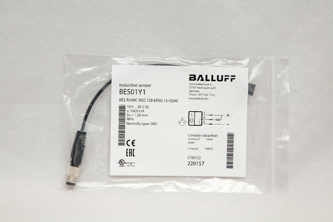 Balluff BES01Y1 BES R04KC-NSC15B-EP00; 13-GS49