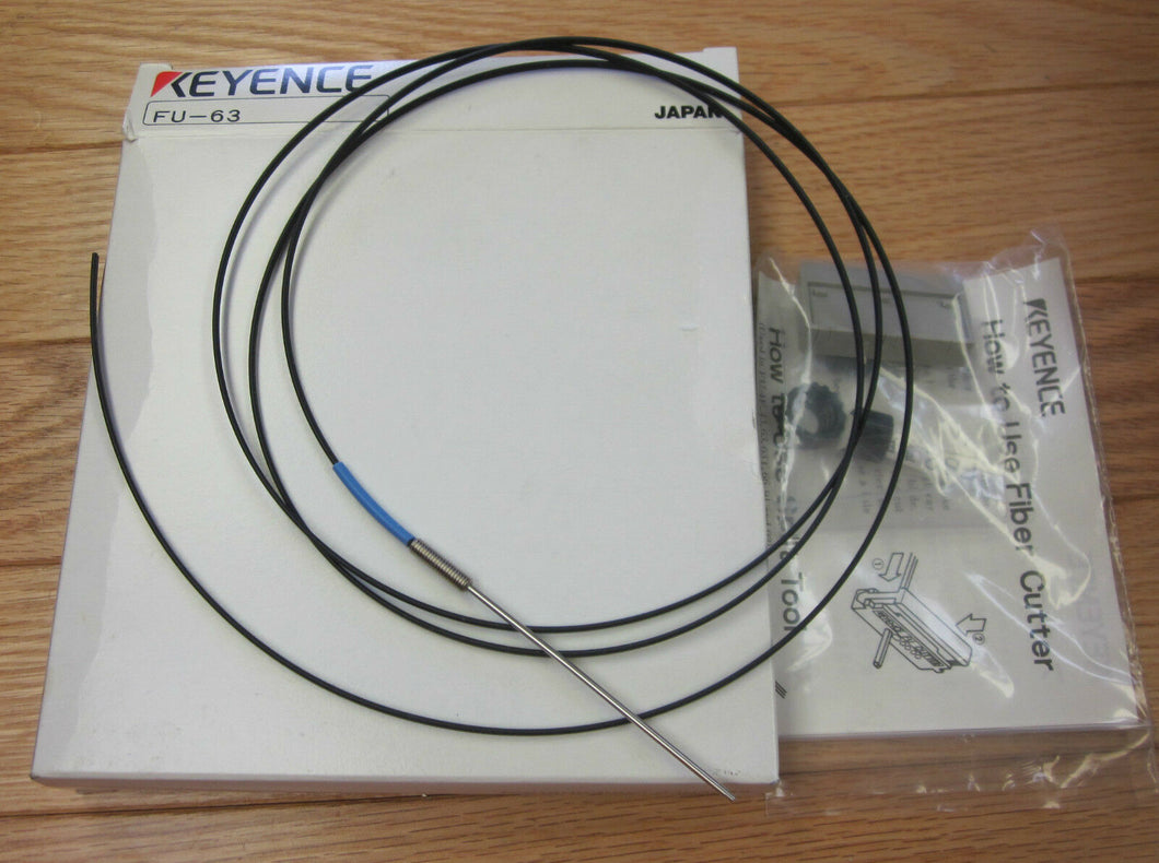 Keyence fiber optic sensor head FU-63 NEW
