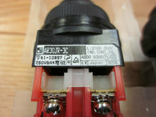 Load image into Gallery viewer, 2 Fuji AR30JR-3C AR30JR-3C11B key lock button panel mount contact block

