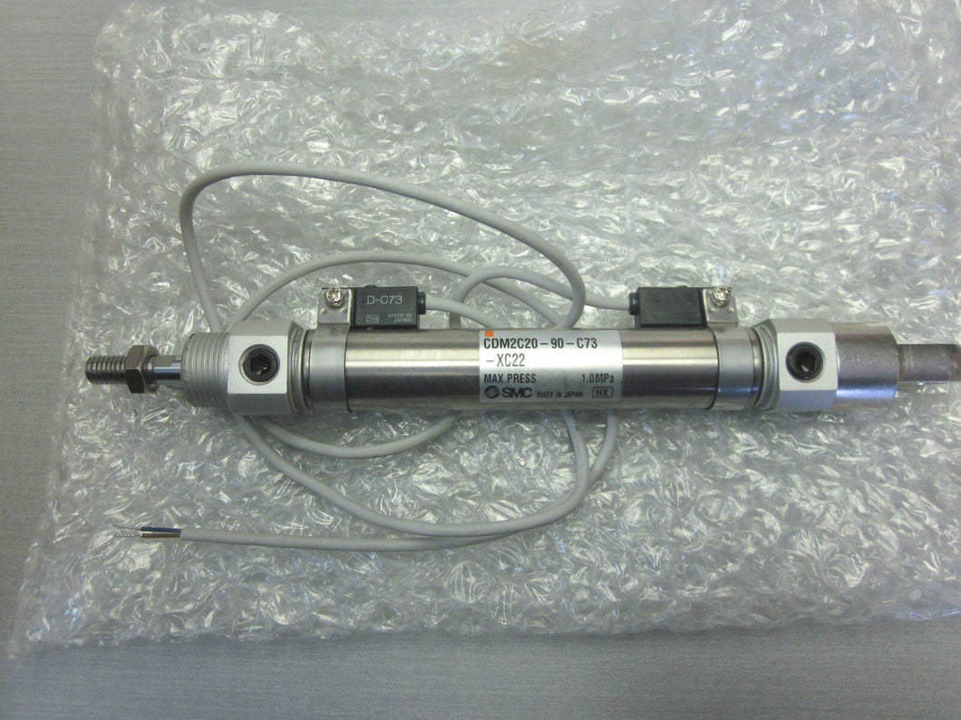 SMC CDM2C20-90-C73-XC22 pneumatic air cylinder D-C73 switches