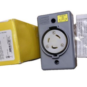 NEW Hubbell HBL2610SR Locking Receptacle 30A 125V, 2-Pole 3-Wire Grounding $140
