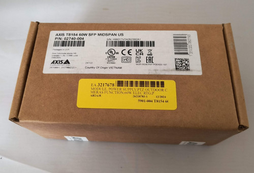 Axis T8154 60W SFP midspan US PN 02740-004
