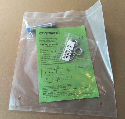 Contrinex DW-AS-613-M12 Inductive Proximity Sensor PNP