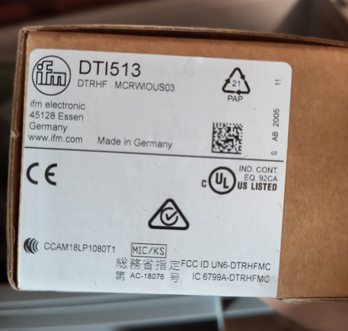 IFM DTI513 RFID READ/WRITE HEAD HF 40X40X54 CUBE
