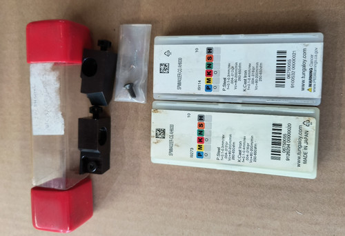 20 Tungaloy Carbide Inserts SPMM432ER-CG with 2 Drawbar Mounts