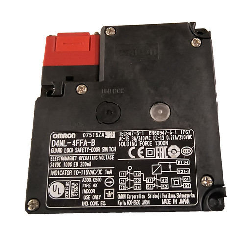 Omron D4NL-4FFA-B Guard Lock Door Switch 24V Electromagnetic Coil