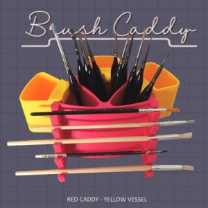 Artists Paint Brush Holder Caddy for Watercolor Oil Acrylic Craft Hobby