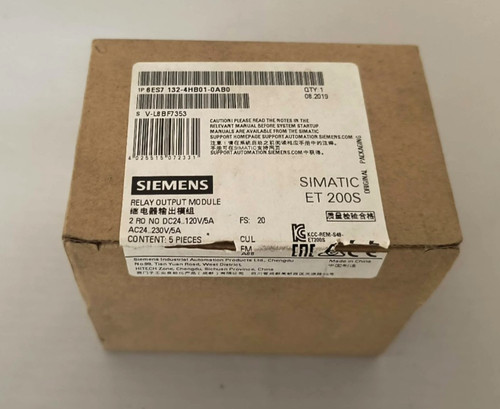 Box of 5 Simens 6ES7 132-4HB01-0AB0 Relay Output Modules