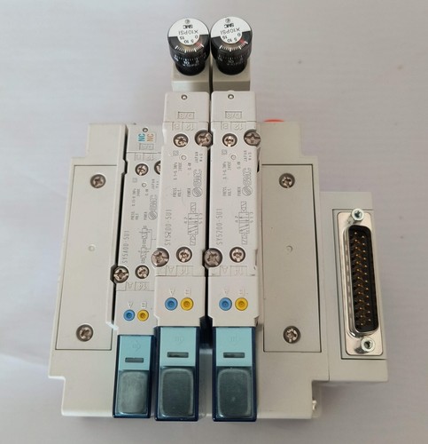 SMC SY5200-5U1 Pneumatic Valve Bank 3 POS 24VDC