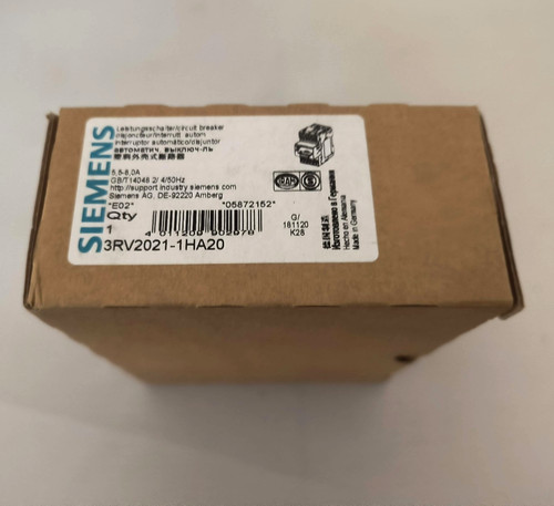 Siemens 3RV2021-1HA20 motor overload