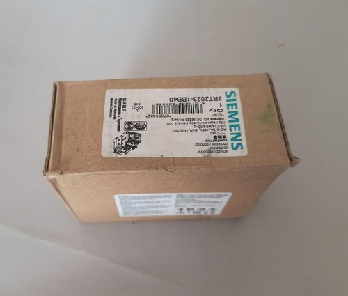 Siemens SIRIUS 3RT2023-1BB40 3-Pole Power Contactor | 24V DC Coil | 9A